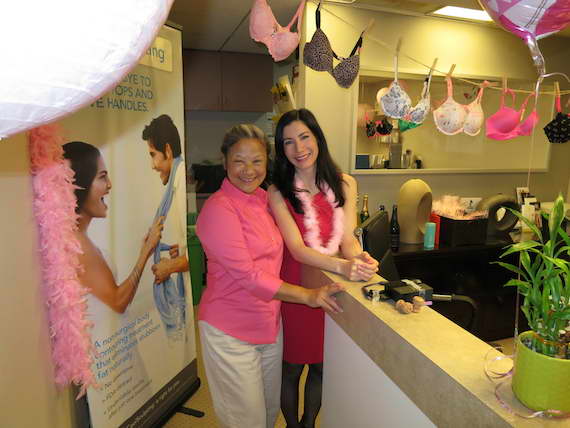 Sharron Wong, our fabulous Billing Specialist and Aesthetic Nurse Practitioner Lisa Leung