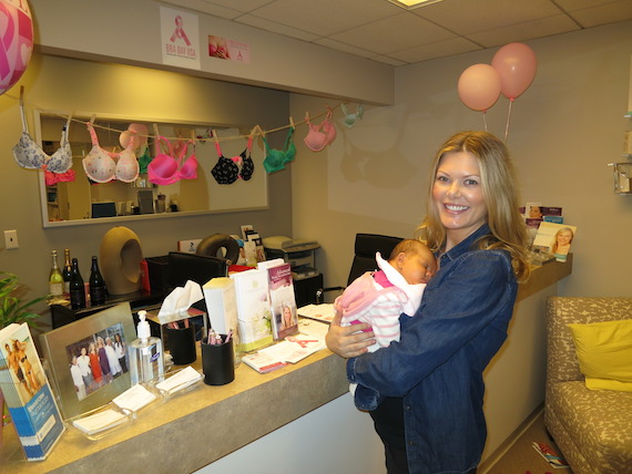 We were so happy to meet the newest addition to our family, Courtney McSpadden, Aesthetic Nurse Practitioner at Horton SPA’s 6 week old baby daughter, Ella!