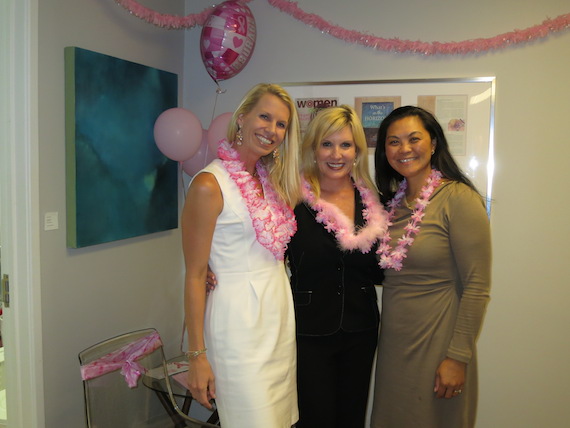Dr. Karen Horton, our new Mentor Rep and Mary Pasache, rockin’ the pink at BRA Day!
