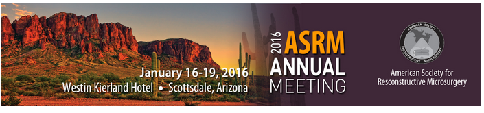 8451862512016 AMERICAN SOCIETY FOR RECONSTRUCTIVE MICROSURGERY (ASRM) ANNUAL MEETING