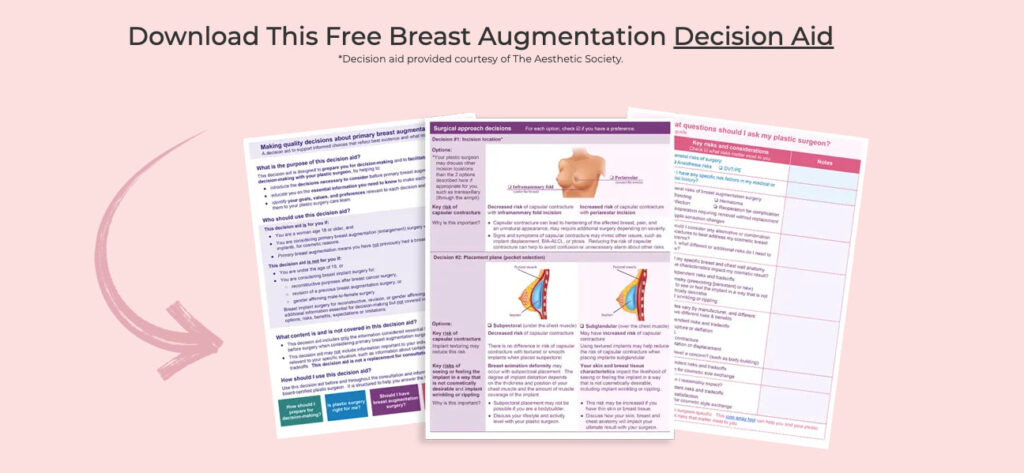 free breast augmentation decision aid
